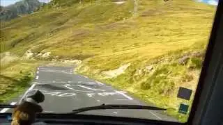 montée du col du Tourmalet en camping-car depuis Barèges