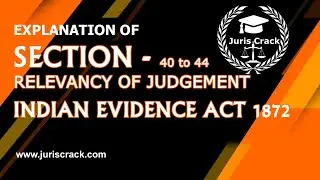 Relevancy of Judgement Under Section 40 to 44 of Indian Evidence Act
