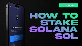 How to Stake Solana \ Solana Staking