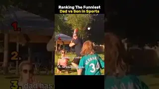 Ranking the Funniest Dad and Son in Sports Moments⚾️🤣 #funny