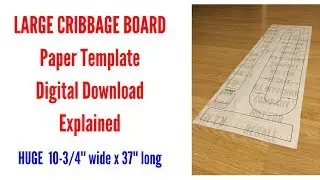 Large Cribbage Board Template