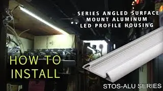 Angled Surface Mount Aluminum Klus LED Profile Housing STOS ALU series