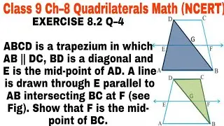 Ch 8 Ex 8.2 Q 4 class 9 || Quadrilaterals ||  NCERT Mathematics ||