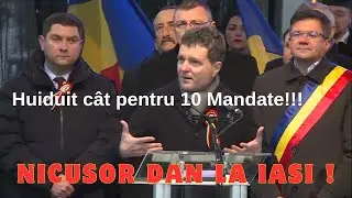 Iași de Ziua Unirii 2026: Nicușor Dan &icirc;nt&acirc;mpinat cu huiduieli la manifestările oficiale!