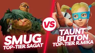 SFV CE ▰ Smug (Sagat) vs TauntButton (R. Mika) ▰ Street Fighter 5 Top Tier Gameplay