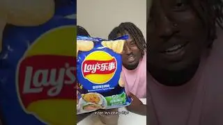 Lays Roasted Garlic Oyster #good #garbage #foodie #youtubeshorts #twins #god