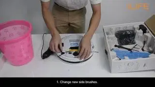 How to replace the side brush | ILIFE V3s Robot Vacuum