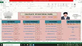 calculation of electrical MCC panel  panel weight, price, Excel sheet