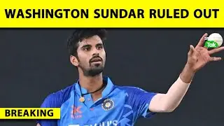 🔴BREAKING: WASHINGTON SUNDAR RULED OUT OF THE ODI SERIES VS NEW ZEALAND