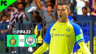 Al Nassr vs Manchester City - FIFA 23 Gameplay - Ronaldo vs Halaand | Atsrown Gaming