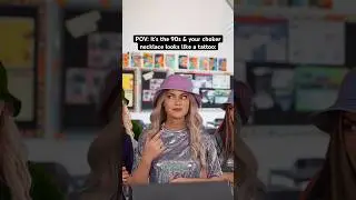 POV: It&rsquo;s the #90s & your choker necklace looks like a tattoo. #nostalgia #90skids #90sfashion