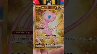 Watch my wife pull the Best 151 Gold Card!! #shorts #pokemon #151 #mew #gold