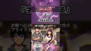 バンドメンバー元恋人と距離を縮める技【ランキングTOP3】 #恋愛心理学 #恋愛テクニック #恋愛相談 #ランキング #shorts