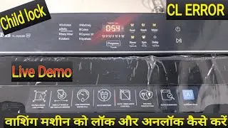 IFB Washing Machine Child Lock On/Off Karne Ka Tarika || How Lock & Unlock Ifb Washing Machine 