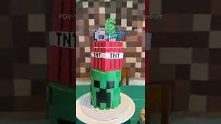 Minecraft bday cake 😍 save this for your next Minecraft bday party!! #minecraft #minecraftbirthday