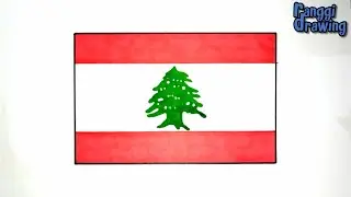 How to Draw The Flag of Lebanon