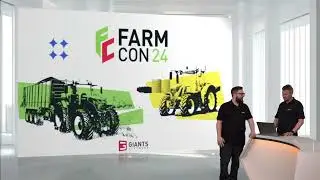 Farming Simulator 25   Первый игровой процесс   Предварительная презентация Farm Con на русском.