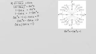 Finding solutions in an interval for a trig equation using Pythagorean identities problem type 2