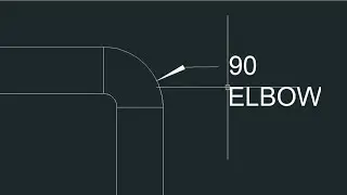 How to draw 90&deg; Elbow in Autocad ? HVAC Drafting|