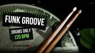 ★ FUNK DRUM GROOVE ★ 120 BPM  Drums only backing track. Drum Track #backingtrack