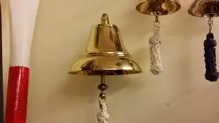 Vintage wall bell / ship bell made of brass