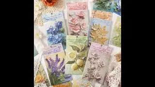 Full Haul Embossed Floral Decorative Papers for Card Making