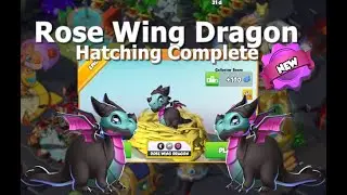 Rose Wing Dragon Complete-Dragon Mania Legends | Haunted Heroes Event  | DML