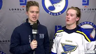 Kael Andrew pots a pair in a Dundas Blues victory