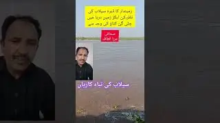 flood water destroyed some houses and lands, river satluj punjab#shortsvideos  #disaster  #flood