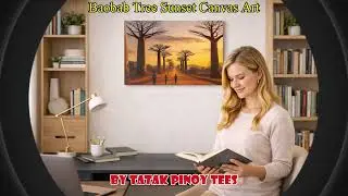 Avenue of the Baobabs Sunset | African Nature Canvas Wall Art