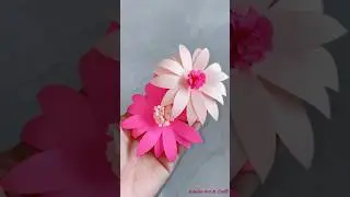 How to make Baha Daisy Pink #diy #paperflower #paper
