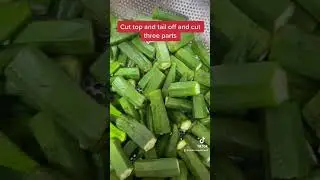 Okra stew with meat