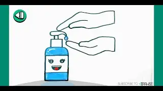 HOW TO DRAW SANITIZER WASHING HANDS ✏ Easy Covid-19 Awareness Tutorial