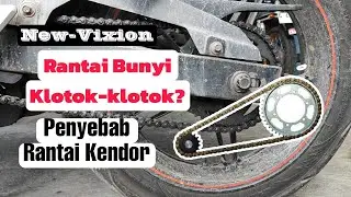 Cara Stel Rantai New Vixion Mengatasi Rantai Bunyi Klotok-Klotok saat jalan