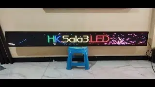 Running Text Full Colour 20x200cm Wifi P5 Indoor