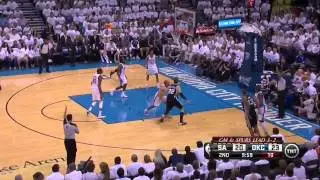 NBA, playoff 2014, Spurs vs. Thunder, Round 3, Game 6, Move 13, Boris Diaw, 3 pointer