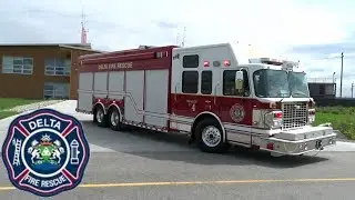 Delta Fire NEW Heavy Rescue 4 Responding