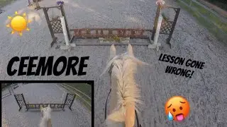 Riding Lesson Gone Wrong! Riding Ceemore | Helmet Cam