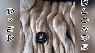 Slavic Dyed Ash Blonde! Long hair 50-65cm. For wigs and for extensions!