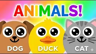 Animal Sounds Song for Kids | Learn Animals in English | Tiny Kids Songs