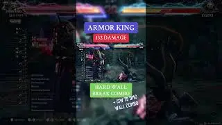Armor King Hard Wall Break Combo 132 + iSW Wall Combo