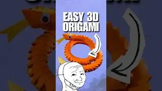 I Tried Easy 3D Origami for the First Time🧡💛🤗
