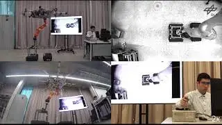 Multi-Task Teleoperation of the Suspended Aerial Manipulator
