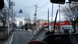 前面展望　群馬中央バス：前橋大島駅→前橋駅