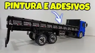 FI&Ccedil;O A PINTURA E COLEI OS ADESIVOS NO MINI BOB.