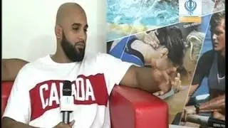 030812 Sikh Channel exclusive interview with Canadian Olympic Wrestler Arjan Singh Bhullar