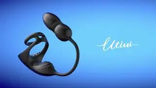 UTIMI APP-Controlled Prostate Massager, 8 Vibration Modes,Thrusting AnalPlug with Vibrating CockRing