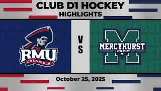 (HIGHLIGHTS) Men's D1 Club Hockey vs Mercyhurst 10/25/25