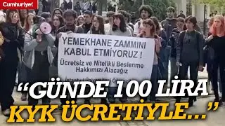 Protest at Istanbul University over cafeteria fee hike