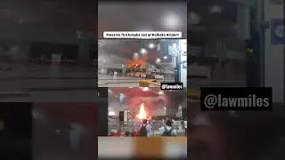 Massive Fire break out at Kolkata Airport|| #kolkata #westbengal #airport #fire #news #viral